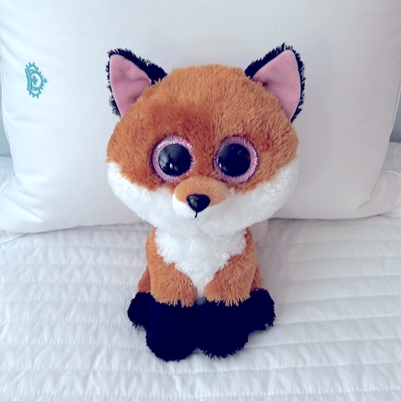 TY Beanie Boo Slick the Fox 10" Beanie Boo Plush - Picture 2 of 4